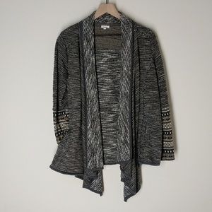 En Creme chunky boho chic drape cardigan